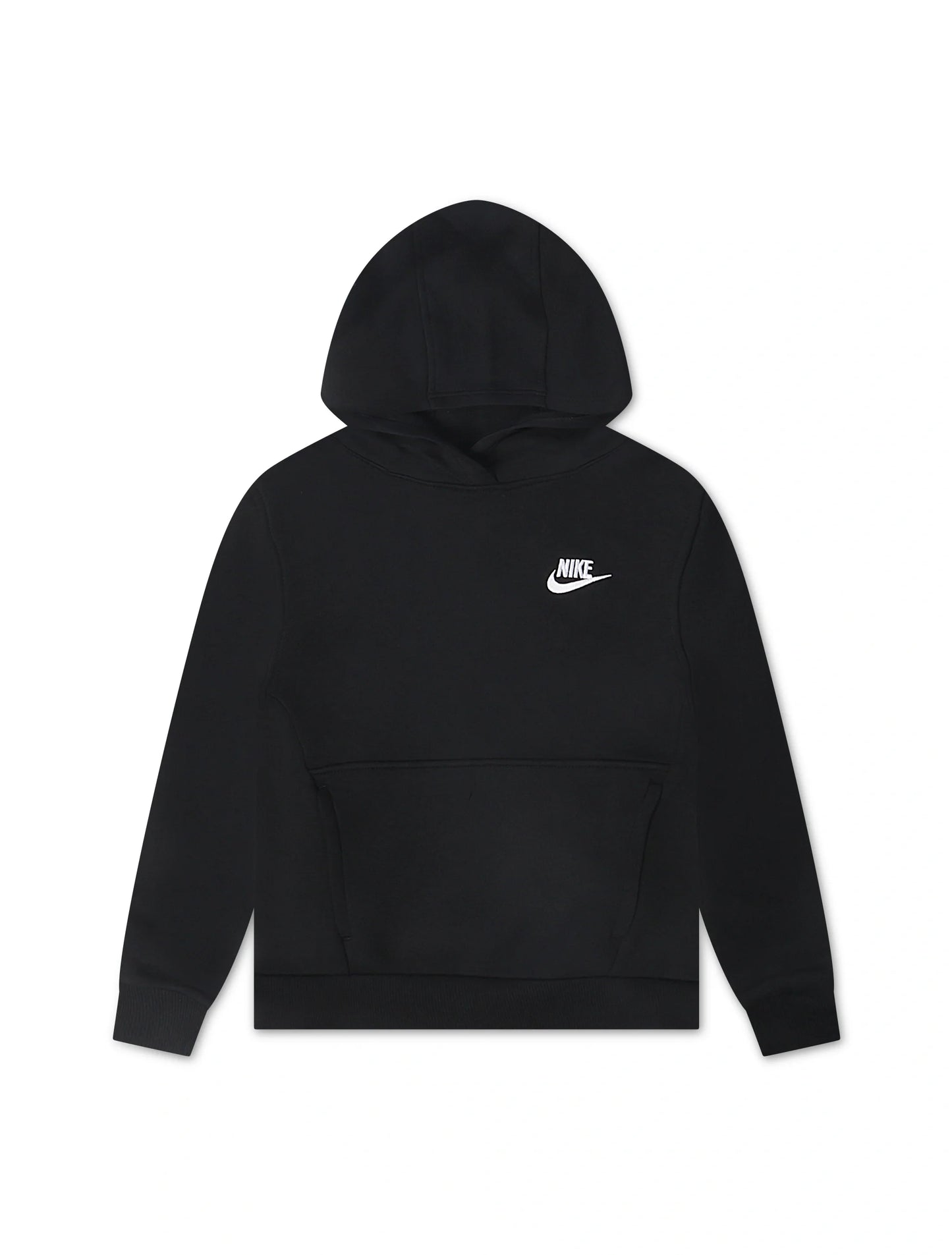 Nike Big Kids Sportswear Club Hoodie - Fleece Black/White