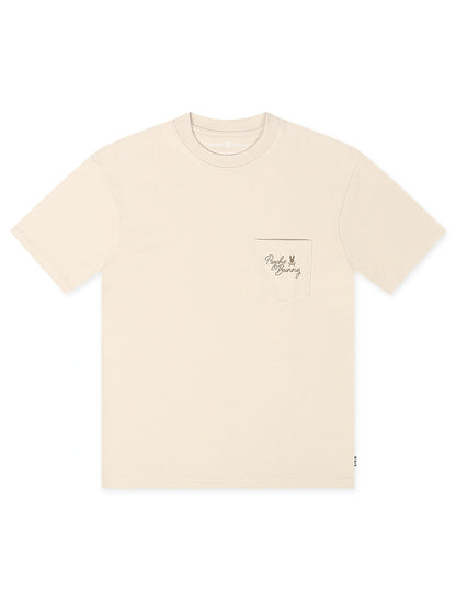 Psycho Bunny Desert Relaxed Pocket Tee - Natural Linen