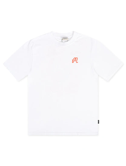 Malbon Bermuda Rooster Tee - White