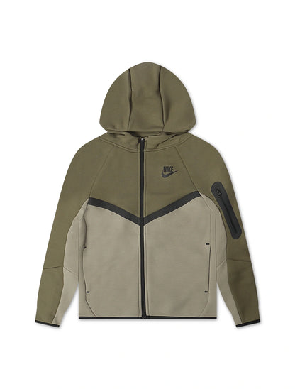 Nike Big Kids Sportswear Tech Fleece Jacket - Medium Olive