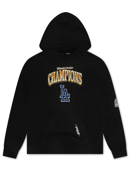 Pro Standard Dodgers World Series Champions Hoodie - Black