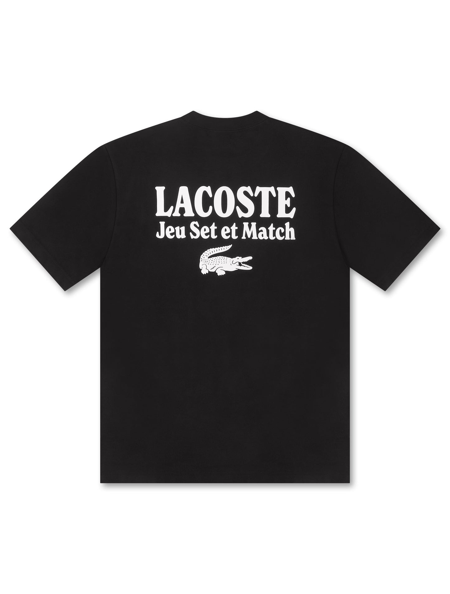 Lacoste Loose Fit Heavy Jersey Tee - Black