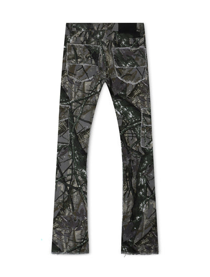 Ajenda Stacked Jeans - Gray Tree
