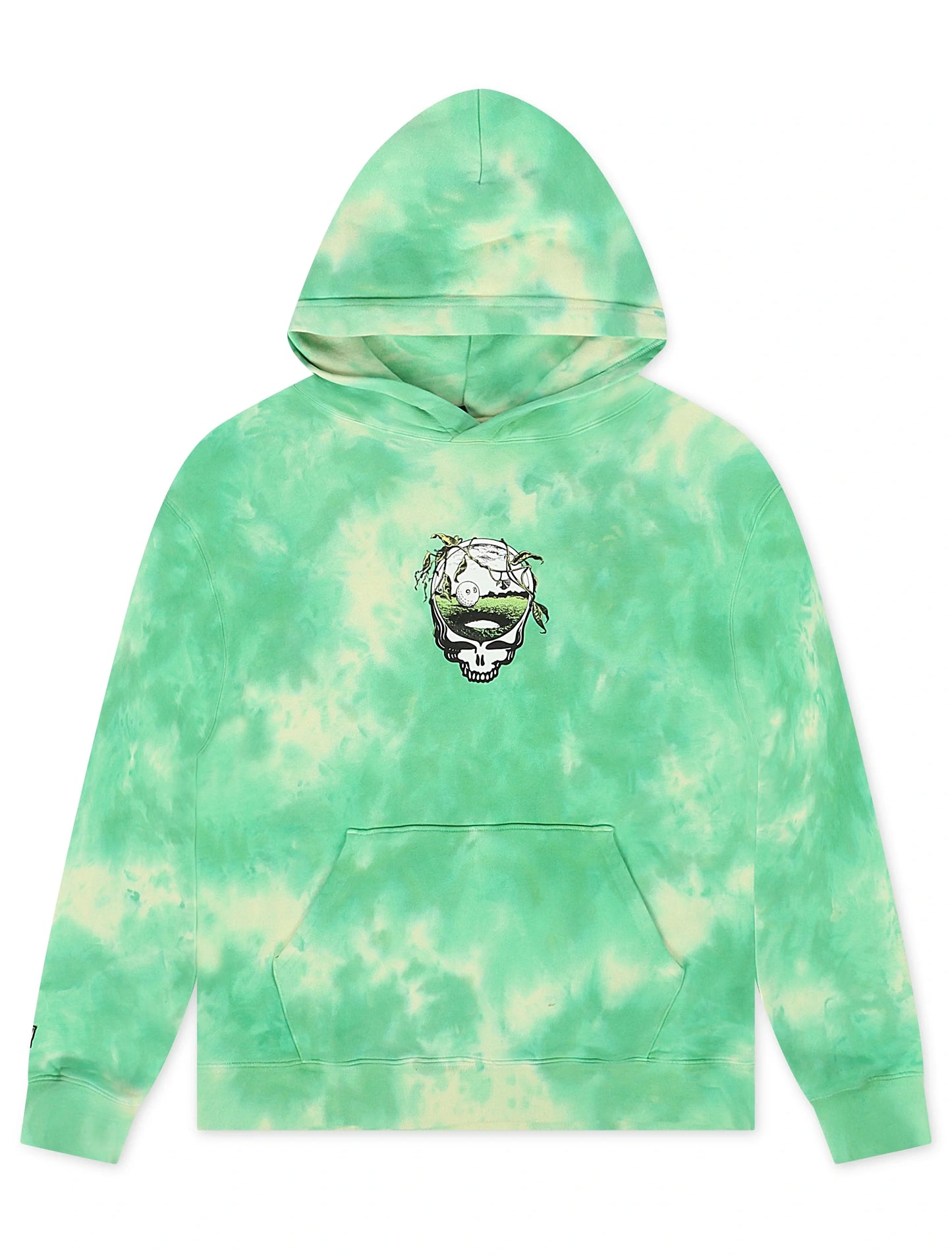 Malbon Grateful Dead Fesque Hoodie - Green Tie Dye