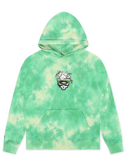 Malbon Grateful Dead Fesque Hoodie - Green Tie Dye