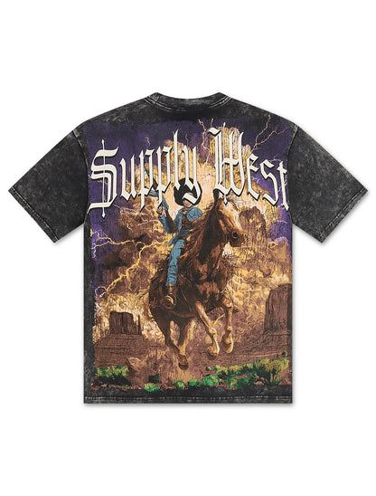 Supply West By Any Means Tee - Black
