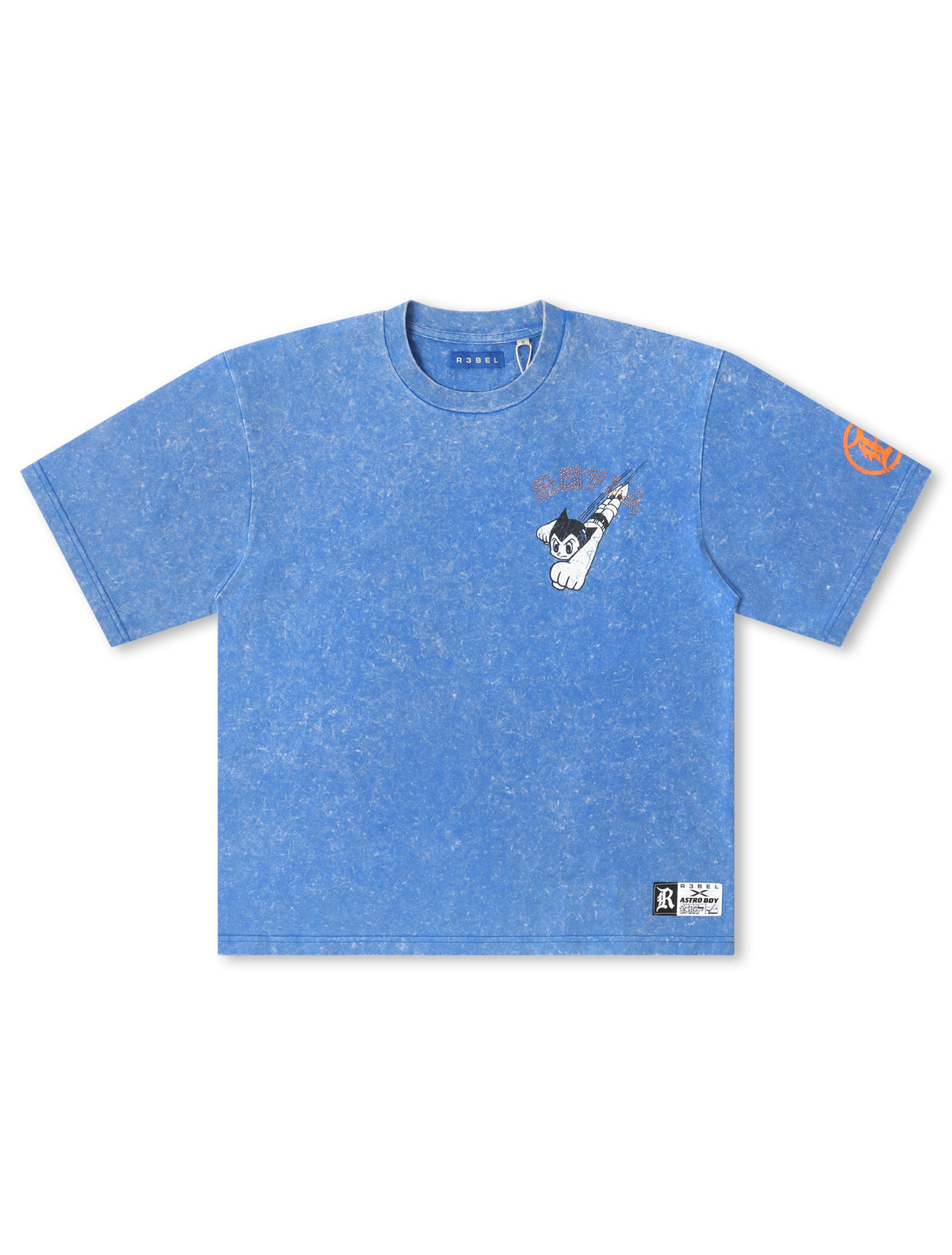 Rebel Denim Astro Boy Cropped Tee - Royal