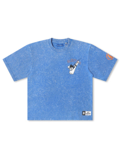 Rebel Denim Astro Boy Cropped Tee - Royal