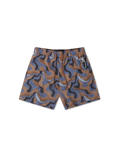 Psycho Bunny Dante Swim Trunks - Brown
