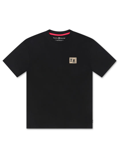 Psycho Bunny Monroe Heavy Weight Relaxed Fit Tee - Black