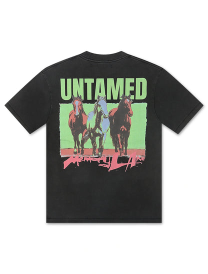 Memory Lane Untamed Tee - Vintage Black