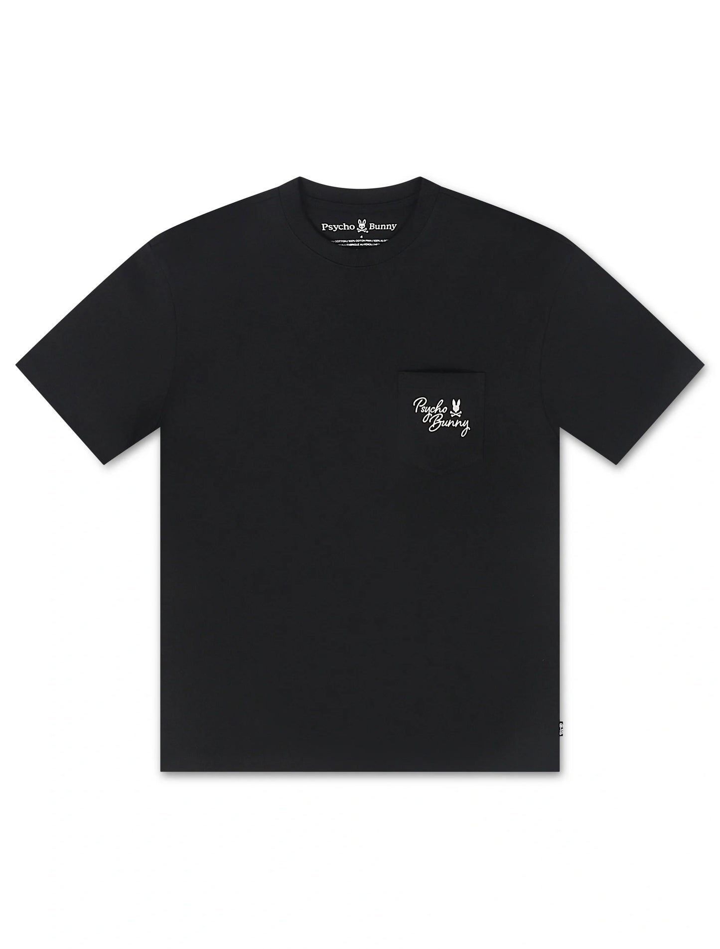 Psycho Bunny Desert Relaxed Pocket Tee - Black