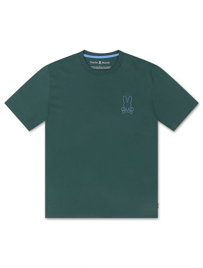 Psycho Bunny Hamilton Embroidered Tee  - Seamoss