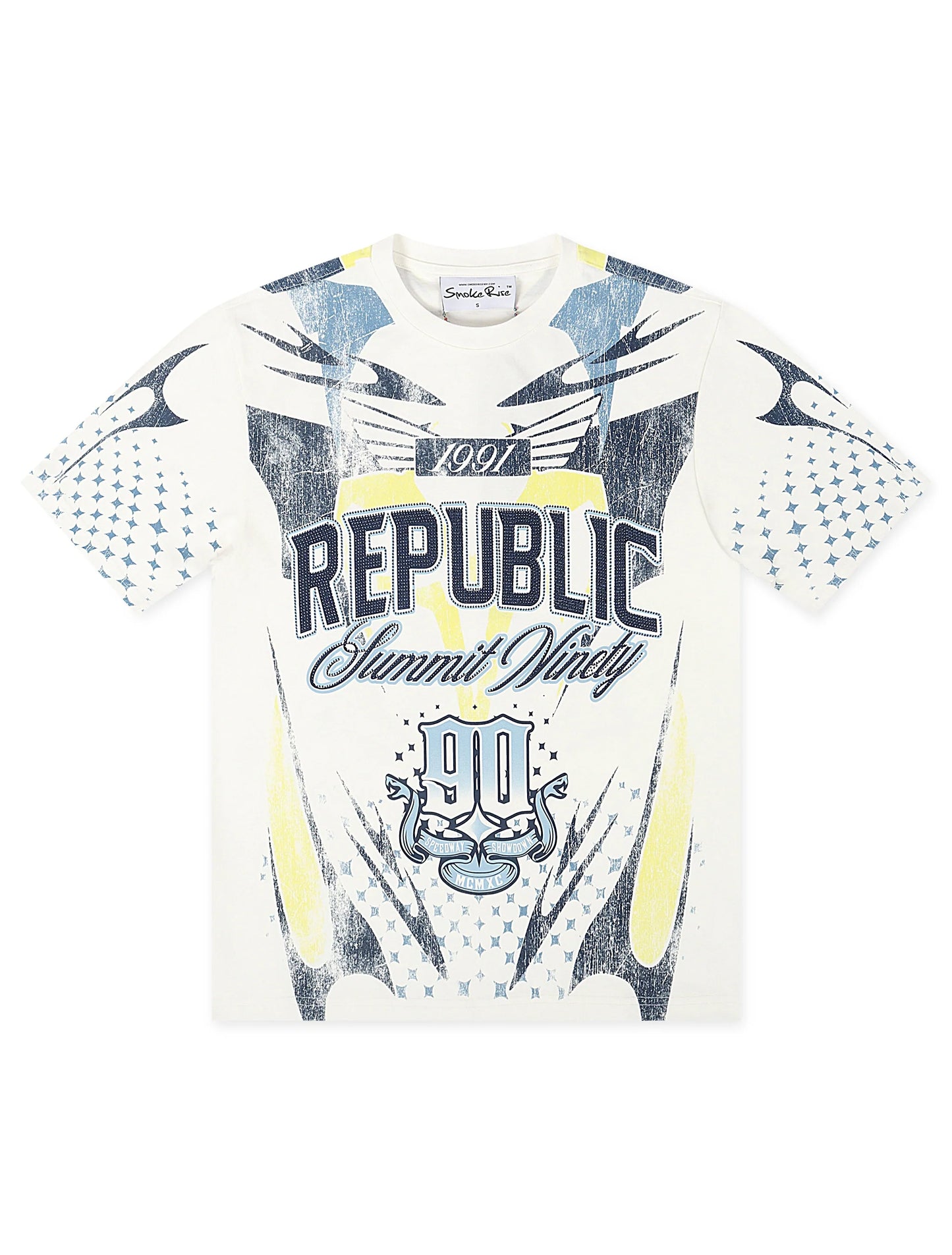 Smoke Rise Republic Tee - Boy Blue