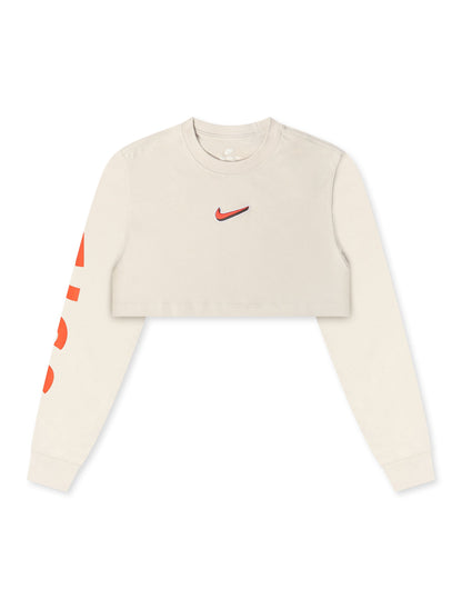 Nike Womens Oversized Long Sleeve - Light Bone