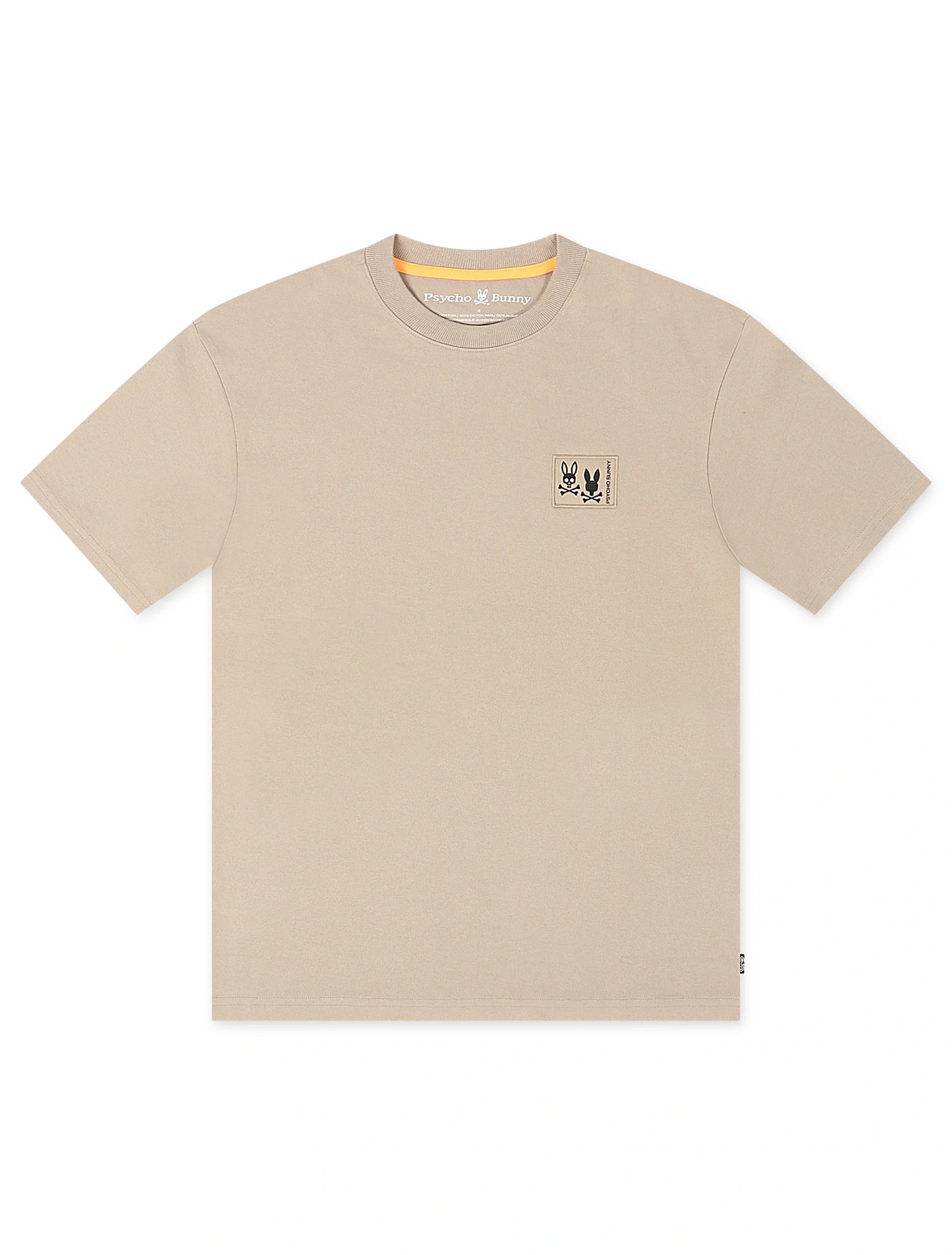 Psycho Bunny Monroe Heavy Weight Relaxed Fit Tee - Stone