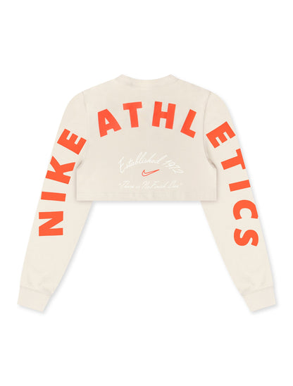 Nike Womens Oversized Long Sleeve - Light Bone