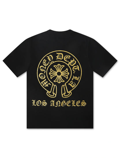Money Dept. Vintage Old English Tee - Black/Gold