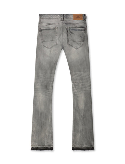 Jordan Craig Stacked Shredded Jeans - Smoked Gray