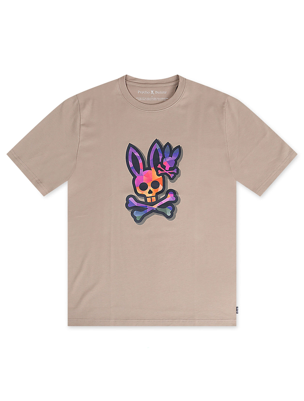 Psycho Bunny Randolph Graphic Tee - Stone