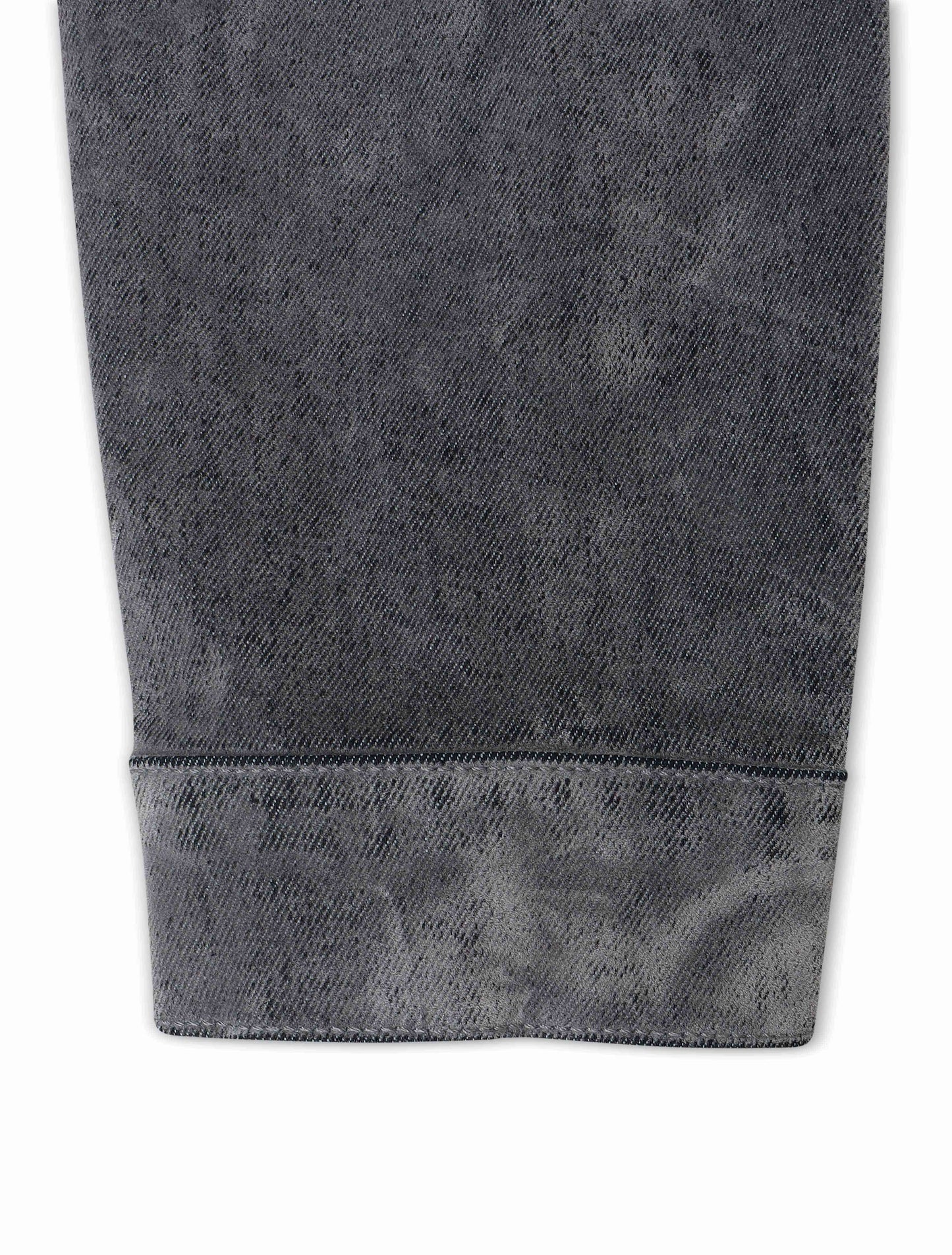 Vicious Denim Velvet Coated Denim Jacket - Grey