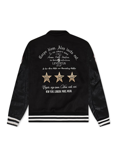 Jordan Craig Kids Carpe Diem Varsity Jacket - Black