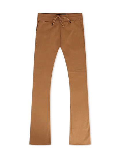 Jordan Craig Fleece Stacked Joggers - Mocha