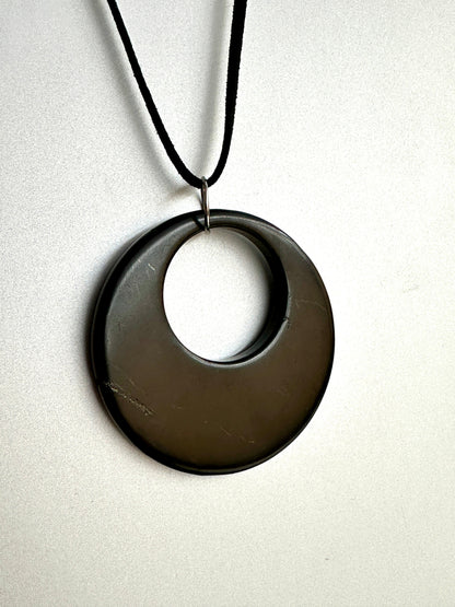 SHUNGITE PENDANTS! HURRY WHILE SUPPLIES LAST! - EMF Protection - Hand Cut Genuine Natural Shungite Pendant High Quality Black Lustrous Gemstone from Russia