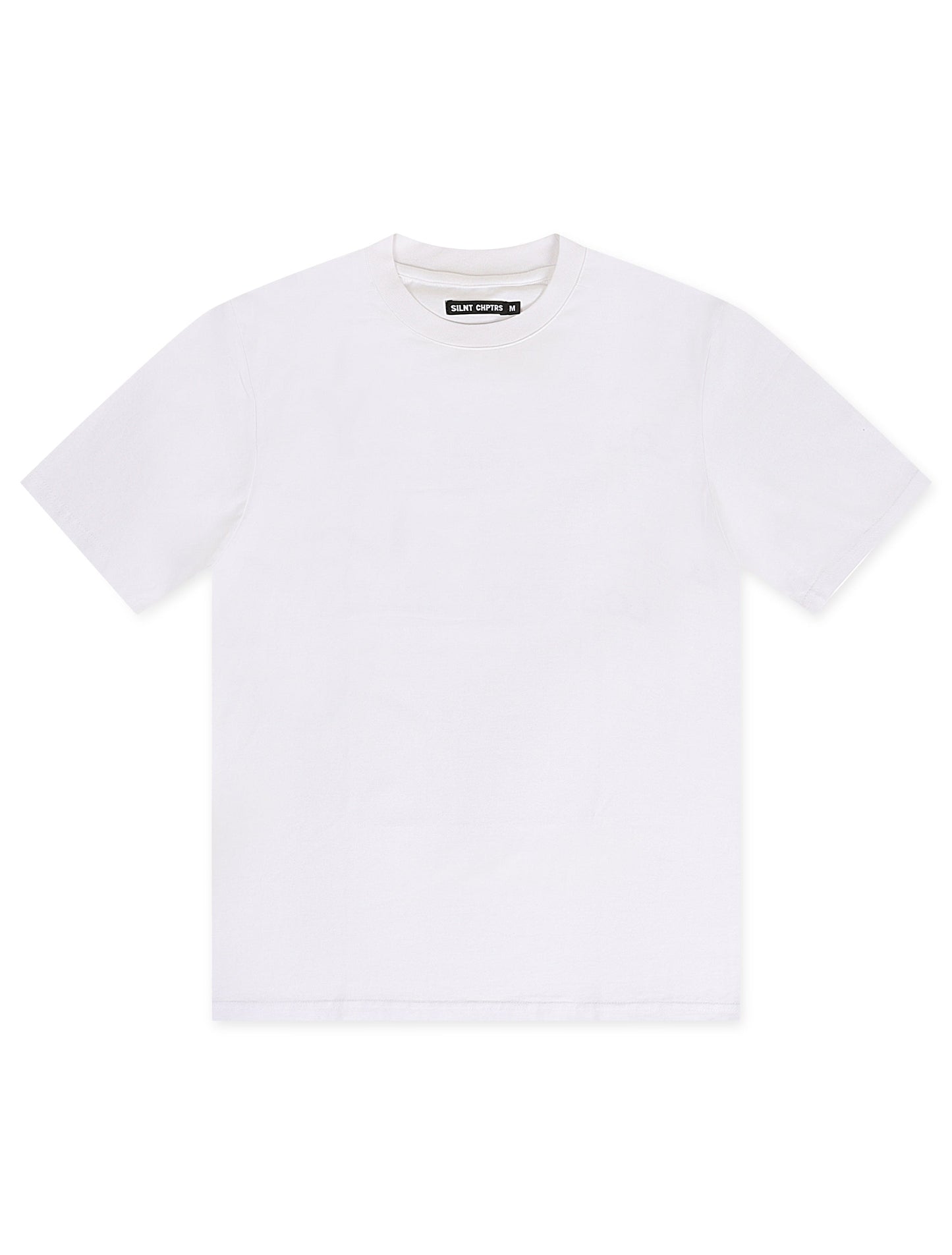 Silent Chapters Point Blank Oversized Tee - White