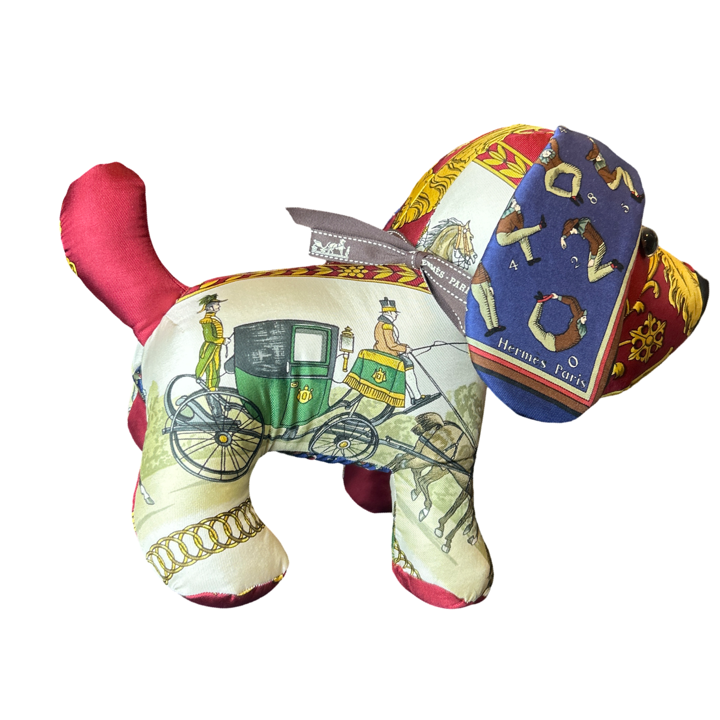 Promenade de Longchamps Vintage Silk Scarf Loyal Puppy