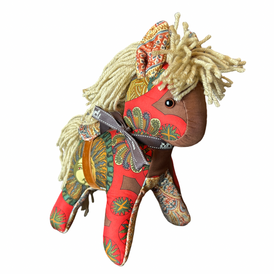 Roy Soleil Vintage Silk Scarf Noble Pony