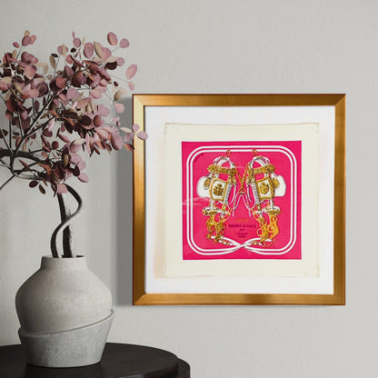 Brides de Gala Framed Vintage Silk Scarf 12"
