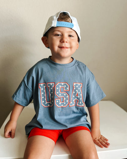 USA Stars Oversized Tee