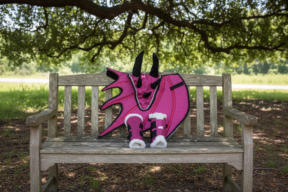 Pink Dragon Saddle Pad Set with Ear Bonnet & Boots