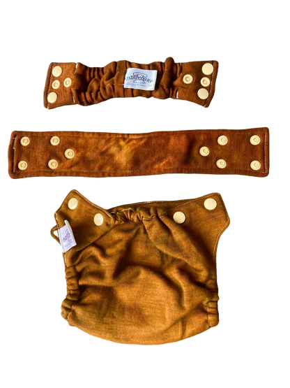 Merino Wool All-In-Two Diaper Cover and Belt