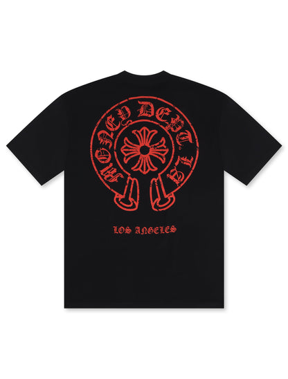 Money Dept. Vintage Old English Tee - Black/Red