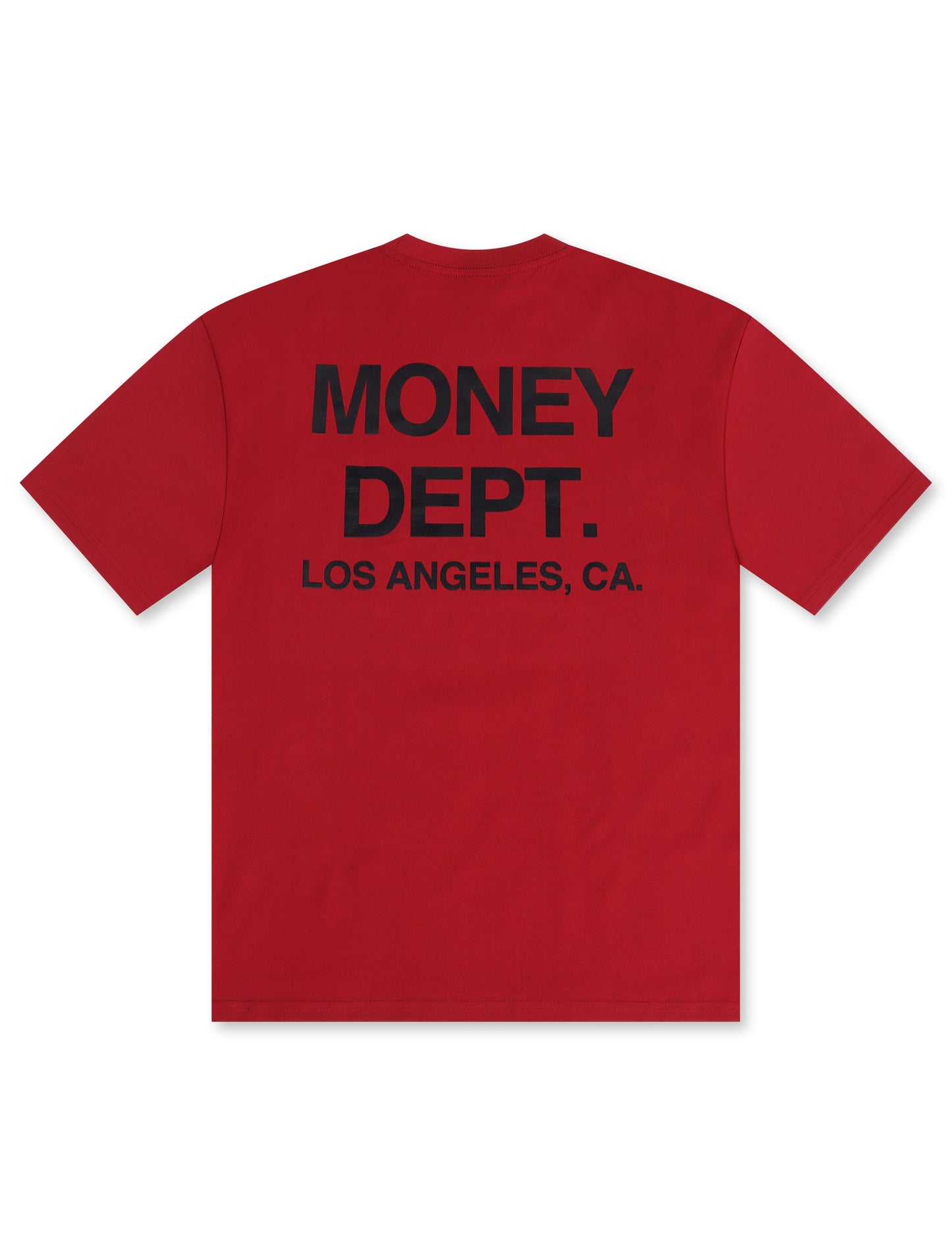 Money Dept. Los Angeles Heavyweight Tee - Burgundy/Black