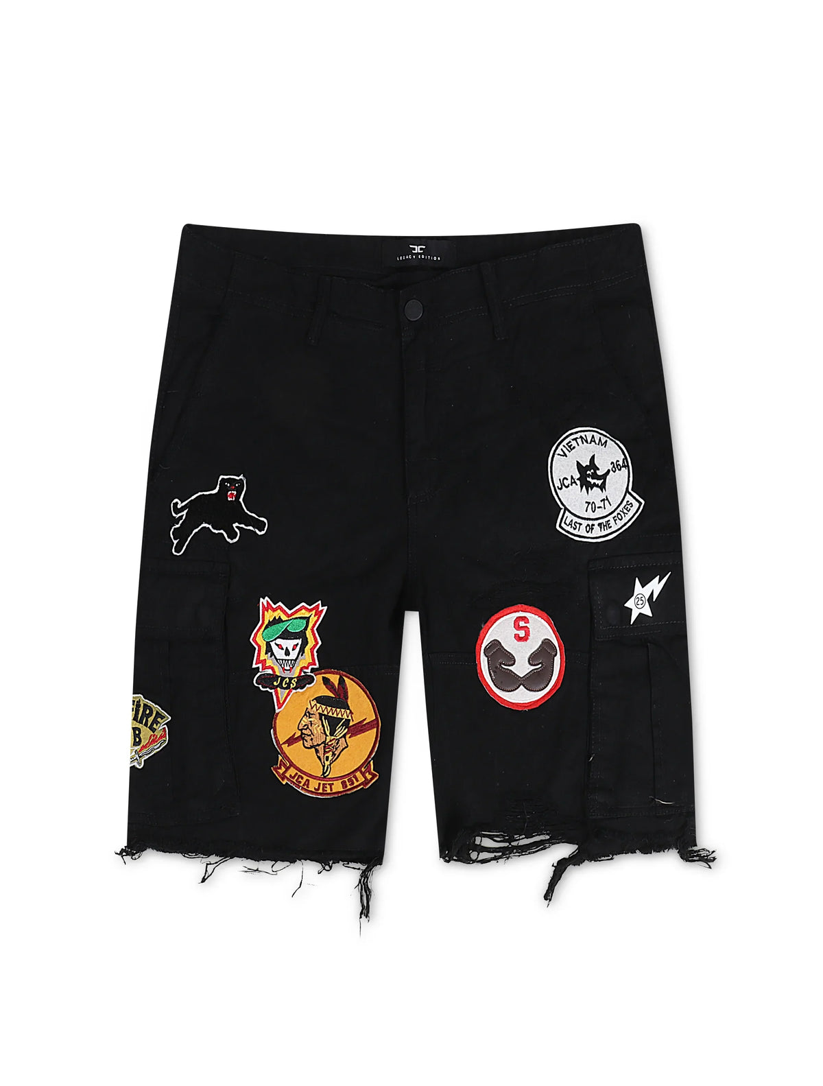 Jordan Craig War Angel Cargo Shorts - Black