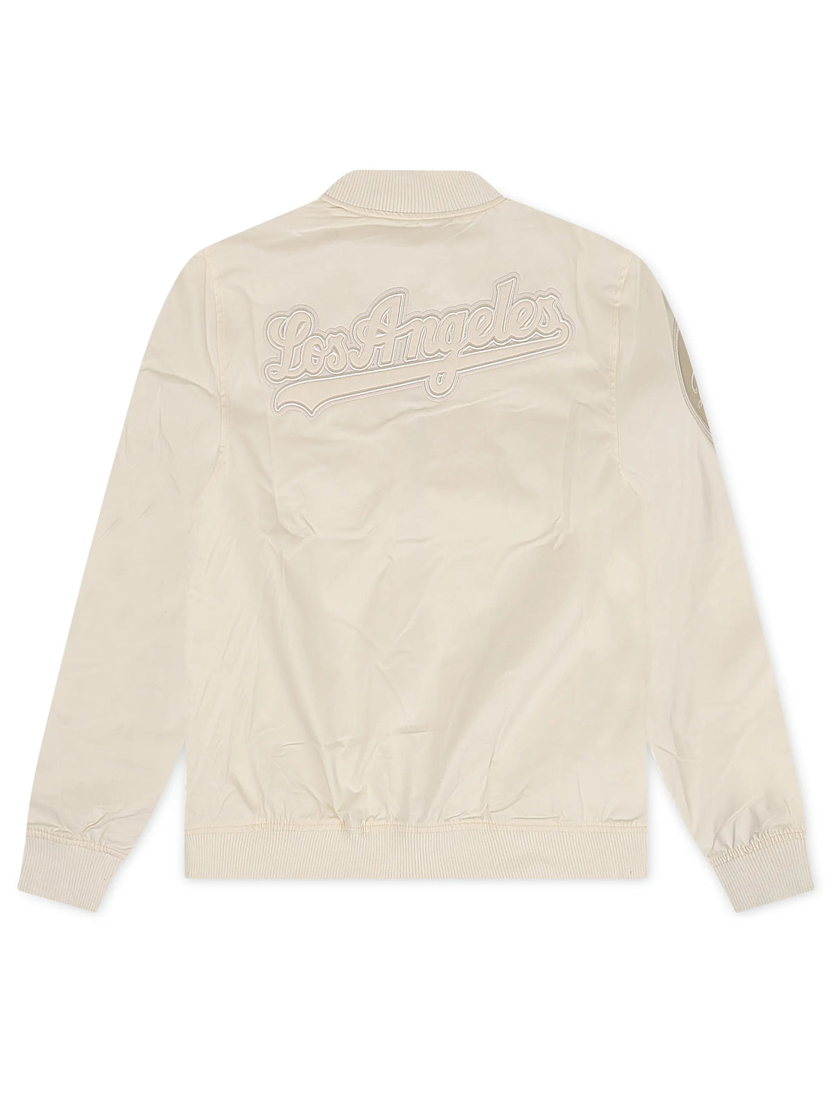 Pro Standard Los Angeles Dodgers Neutral Twill Jacket - Eggshell