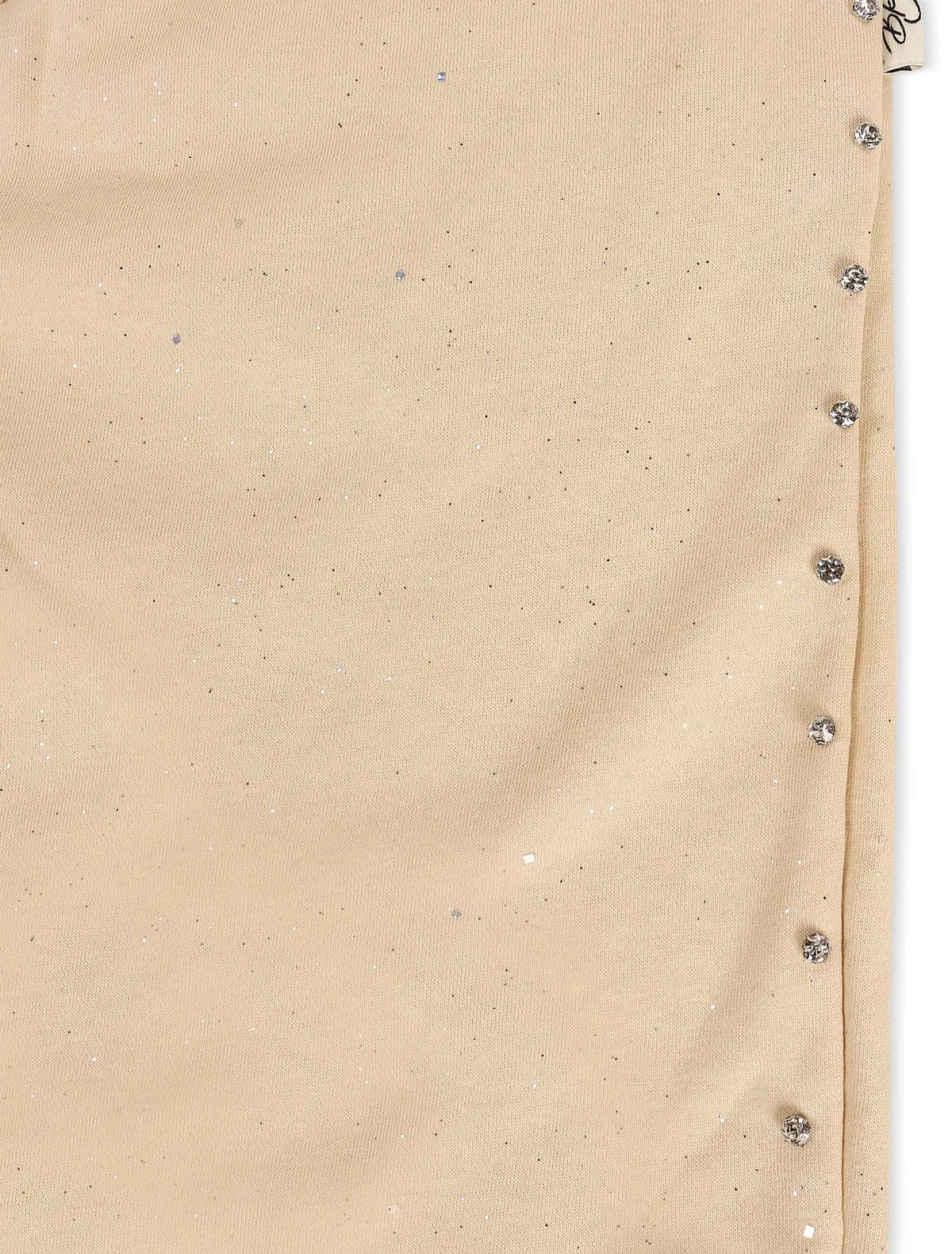 Bkys Rhinestone Shorts - Beige