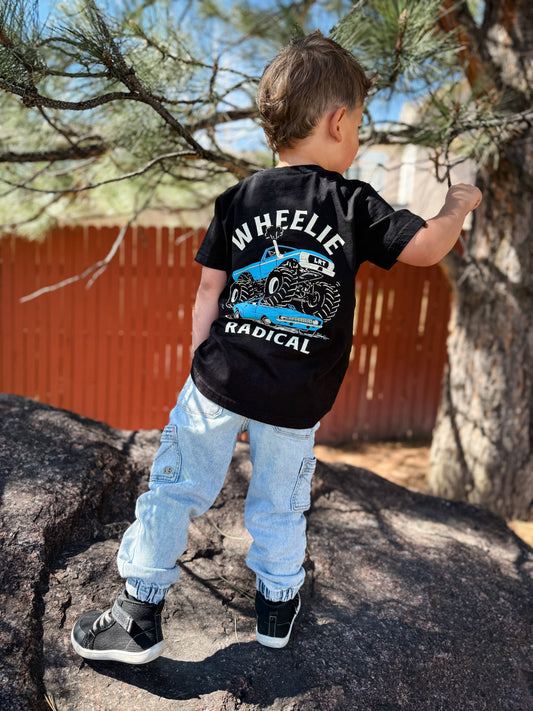 WHEELIE RADICAL TEE - BLUE EDITION