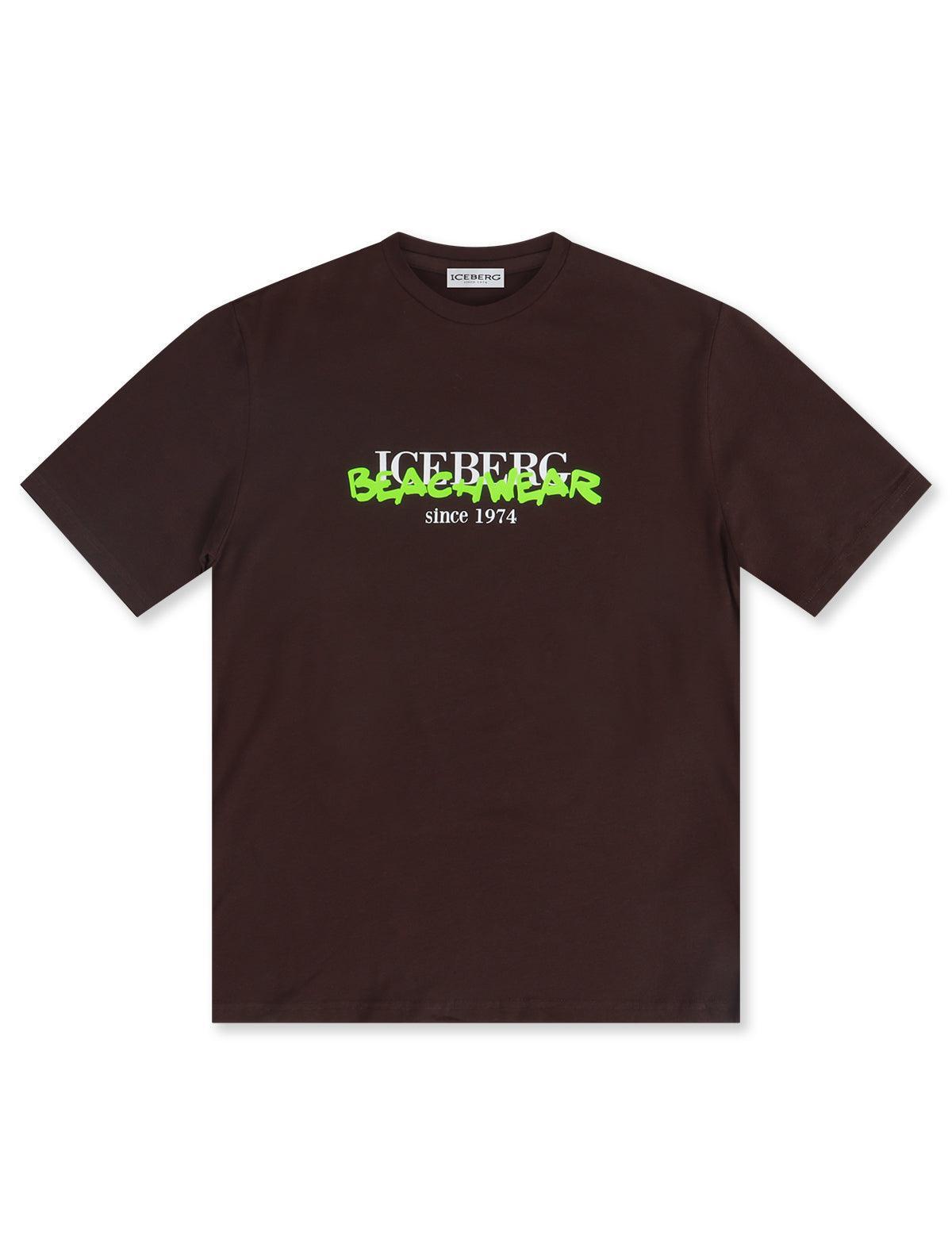 Iceberg Beachwear Tee - Brown