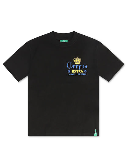 Campus La Via Cropped Tee - Black