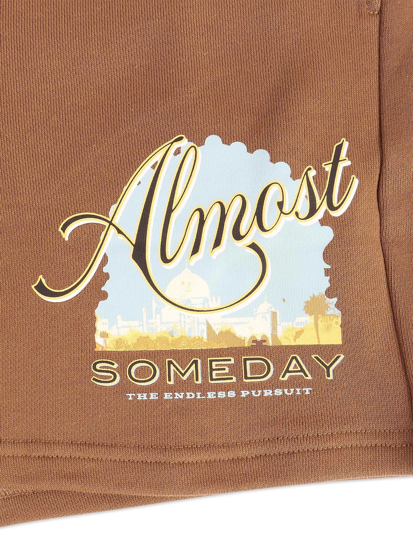 Almost Someday Bombay Terry Shorts - Brown