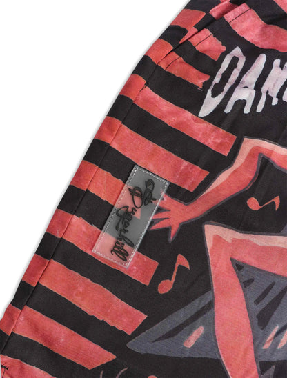Sugarhill Dancing Poly Shorts - Black/Red