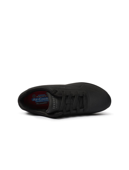 Skechers Womens Work Relaxed Fit Uno SR - Black