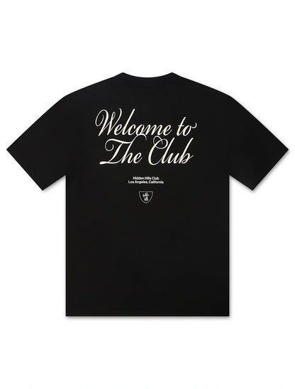 Hidden Hills Welcome to the Club Tee - Black