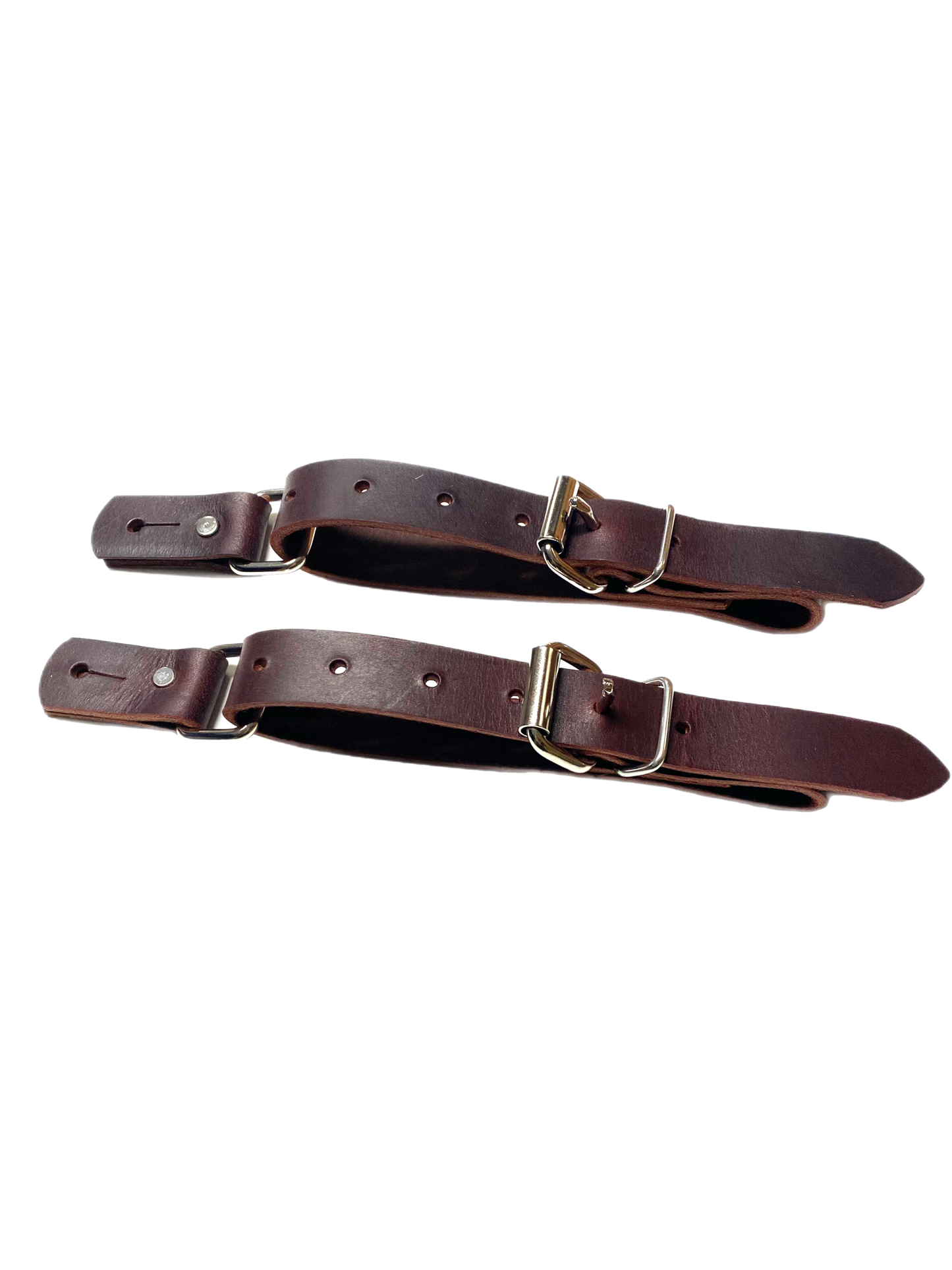 Jr Bull Riding Fold-Back Spur Straps – Youth Rodeo Leather Gear | Rowdy Rowels™