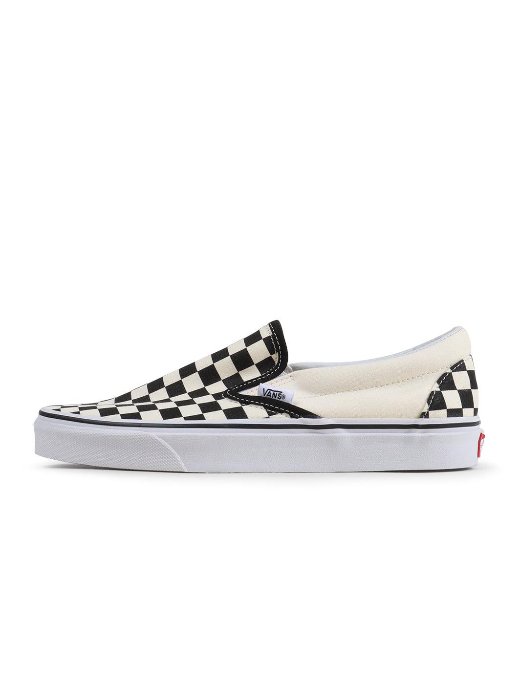 Vans Mens Classic Slip On - White Checkered