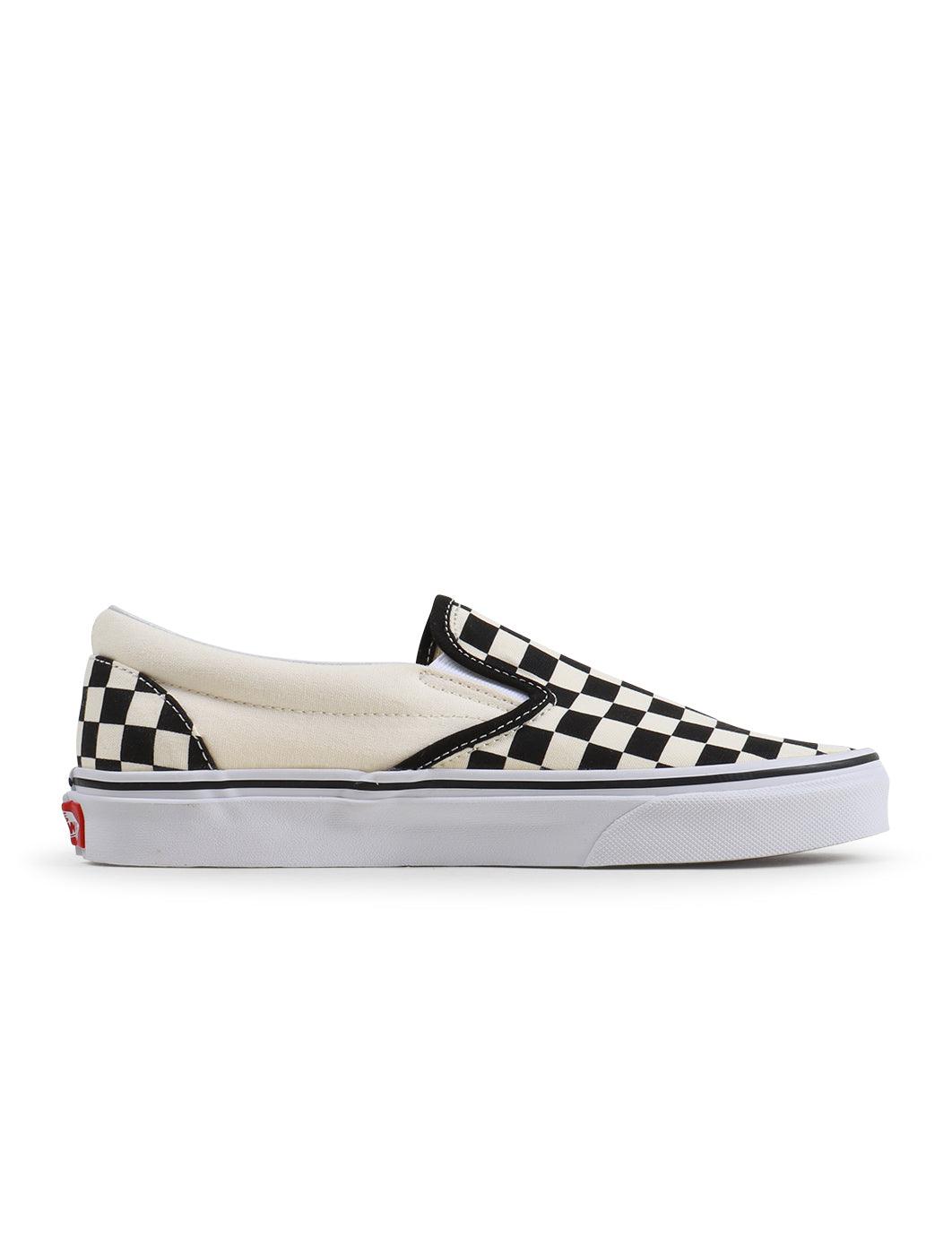 Vans Mens Classic Slip On - White Checkered